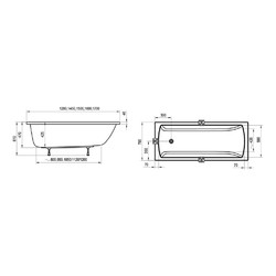 Акриловая ванна Ravak Classic II 120x70 N