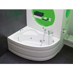 Акриловая ванна Poolspa Klio Asym 150x100 L, с ножками