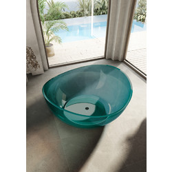 Прозрачная ванна ABBER Kristall AT9705Aquamarin 150x150