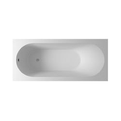 Ванна HOLBI Orion 168x74, каменная масса Soft Rock, белый глянцевый