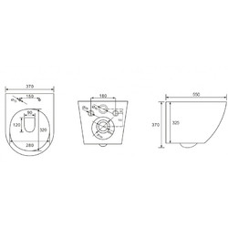 Унитаз подвесной Esbano FORTEX W, с крышкой duroplast 