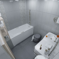 Акриловая ванна Triton Алекса 150x75, с ножками, сифоном, экраном