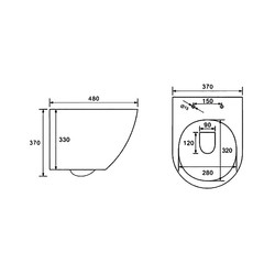 Комплект инсталляции и унитаза 6 в 1 Roxen StounFix Slim 506406