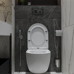 Комплект инсталляции и унитаза 6 в 1 Roxen StounFix Slim 512989