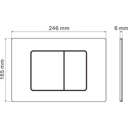 Комплект инсталляции и унитаза 6 в 1 Roxen StounFix Slim 613423