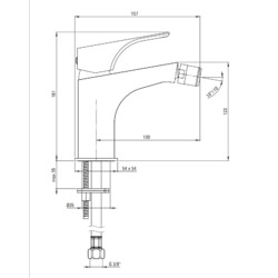 Смеситель для биде Deante Hiacynt BQH_031M