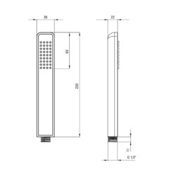 Смеситель для ванны Deante Hiacynt BQH_013M