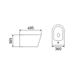 Биде подвесное CeramaLux 5330MB