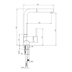 Смеситель для кухни Deante Aster BCA_W730