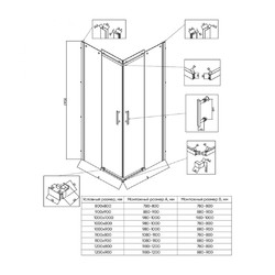 Душевой уголок Veconi RV-50CH 120x90