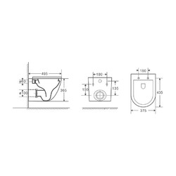 Комплект инсталляции Grohe Rapid SL 38721001 с унитазом Niagara Vista NG-9301, кнопка Skate Air 38505000