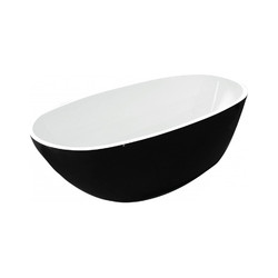 Акриловая ванна Esbano Sophia 170x85, чёрно-белая