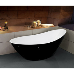 Акриловая ванна Esbano London 180x80, чёрно-белая