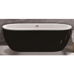 Акриловая ванна Esbano Tokyo 170x80, чёрно-белая