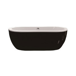 Акриловая ванна Esbano Tokyo 170x80, чёрно-белая