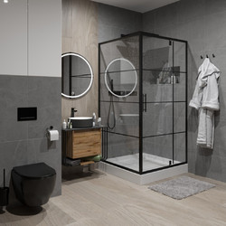 Душевой уголок Niagara Nova NG-0280-08 BLACK 80x80