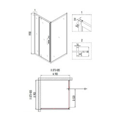 Душевой уголок Niagara Nova NG-6601-08 90х90