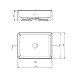 Умывальник Deante Jasmin CDJ_6U4S 40х30
