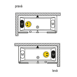 Акриловая ванна Riho Rethink Cubic B105001105 170x75, матовая