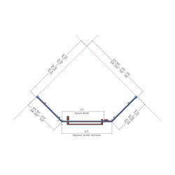 Душевой уголок RGW Hotel HO-081B 100х90