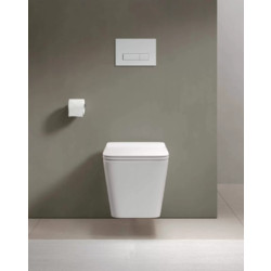 Комплект инсталляции WeltWasser Marberg 507 SE с кнопкой хром и унитазом Alpen A05S