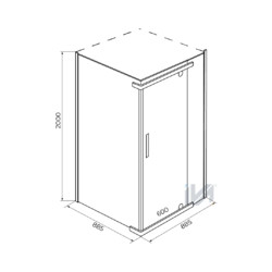 Душевой уголок IVA E2SS90T 90x90