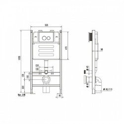 Инсталляция для подвесного унитаза Teymi Aina 50 T70033