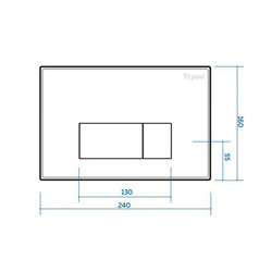 Инсталляция для унитаза Teymi Aina 52 T70011, с кнопкой Helmi T70202CH (хром глянец)