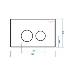 Инсталляция для унитаза Teymi Aina 52 T70011, с кнопкой Lina T70102CH (хром глянец)