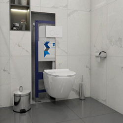 Инсталляция для унитаза Teymi Aina 52 T70011, с кнопкой Lina T70019WM (белый матовый)