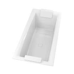 Акриловая ванна Riho Still Square Led B099005005 180x80, 2 подголовника, белый