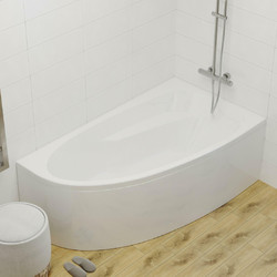Акриловая ванна Triton Мадрид 170x95 L, с каркасом, экраном и сифоном
