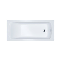 Акриловая ванна 1ACReal GAMMA 120x70, с ножками, экраном и сифоном