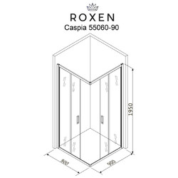 Душевой уголок Roxen Caspia 55060-90C 90x90
