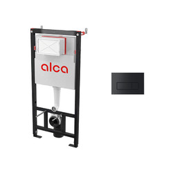 Комплект инсталляции AlcaPlast AM101/1120 с кнопкой М578, чёрная