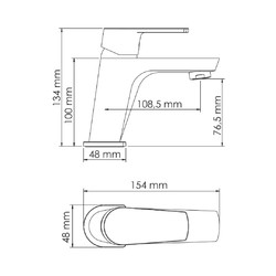 Смеситель для умывальника WasserKraft Dill 6103