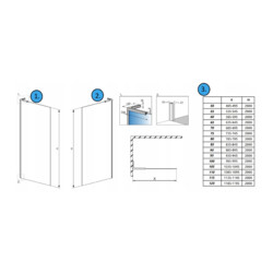 Душевая перегородка Radaway Modo SL II 100 Left