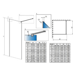 Душевая перегородка Radaway Modo II New 60