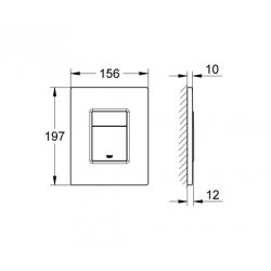 Комплект инсталляции Grohe Rapid SL 38772001 с унитазом Lekvo T-202, кнопка Skate Cosmopolitan 38821000