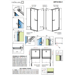 Душевой уголок Radaway Arta KDJ I 90x100 L