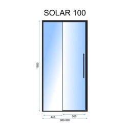 Душевая дверь Rea Solar Gold REA-K6547 100x195