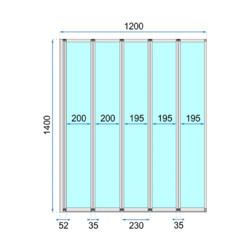 Душевая шторка Rea Idea REA-W0850 120