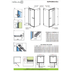 Душевой уголок Radaway Euphoria KDJ 90Lx120