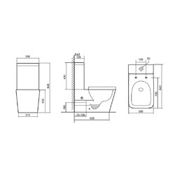 Унитаз напольный Triton-Pro Tornado Corso TR-CO-3006, с крышкой soft-close