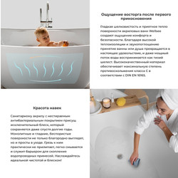 Акриловая ванна Wellsee Belle Spa 2.0 235802002, 160*75, левая