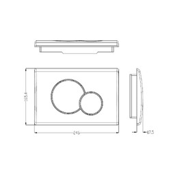 Комплект инсталляции WeltWasser Marberg 507 RD с кнопкой хром и унитазом Cerutti ORLTER Aria Tornado
