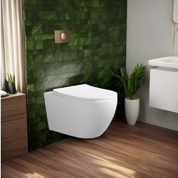 Комплект инсталляции WeltWasser Marberg 507 SE с белой кнопкой и унитазом Cerutti ORLTER Aria Tornado