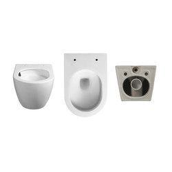 Комплект инсталляции Grohe 38811KF0 с кнопкой 38966KF0 и унитазом ORLTER Aria Tornado