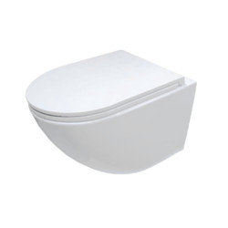 Подвесной унитаз Cerutti Sella Aria CT7183, с крышкой дюропласт soft-close РАСПРОДАЖА