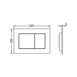 Инсталляция для унитаза Tece TECEbase 9400413, с белой кнопкой